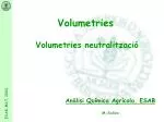 Anàlisi Química Agrícola. ESAB M.Soliva - slide 1