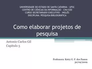 antonio carlos gil cap tulo 5