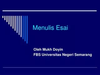 menulis esai