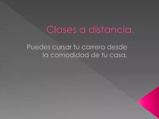 clases a distancia