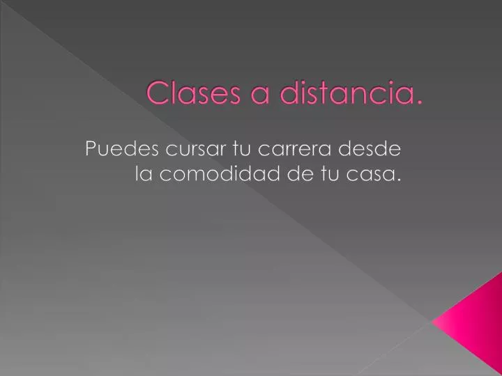clases a distancia
