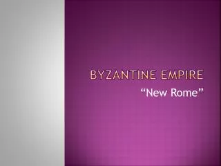 Byzantine Empire