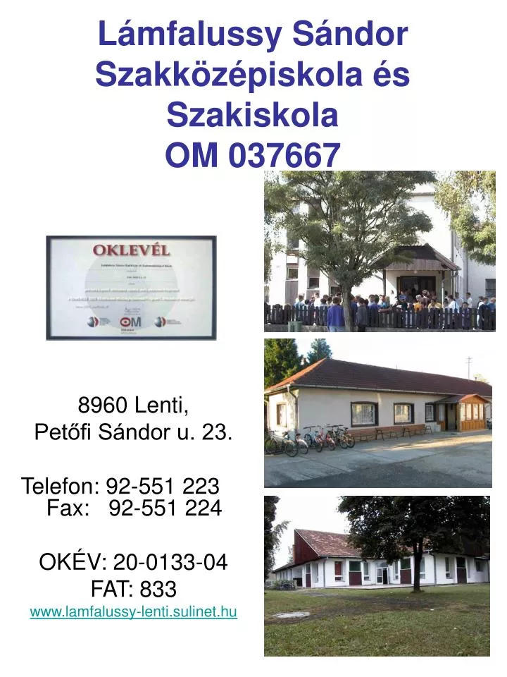 l mfalussy s ndor szakk z piskola s szakiskola om 037667