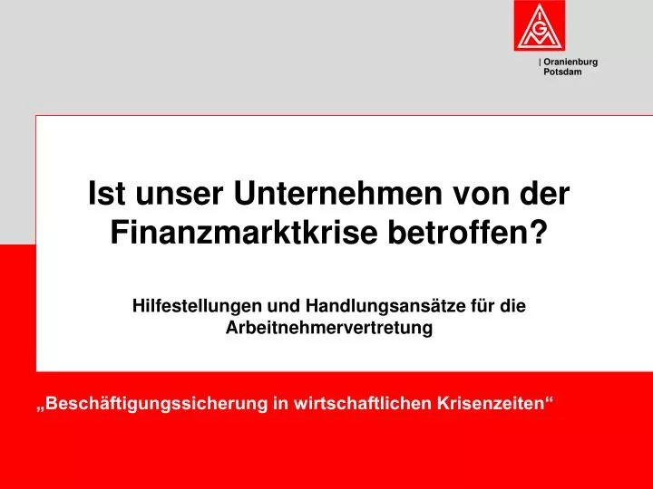 besch ftigungssicherung in wirtschaftlichen krisenzeiten