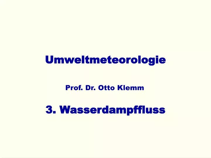 umweltmeteorologie