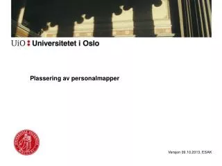 plassering av personalmapper