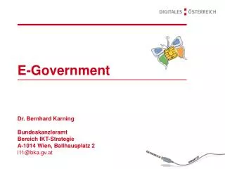 e government