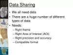 Navigating Data Sharing Challenges in GIS: Formats, Access, and Metadata Considerations - slide 1