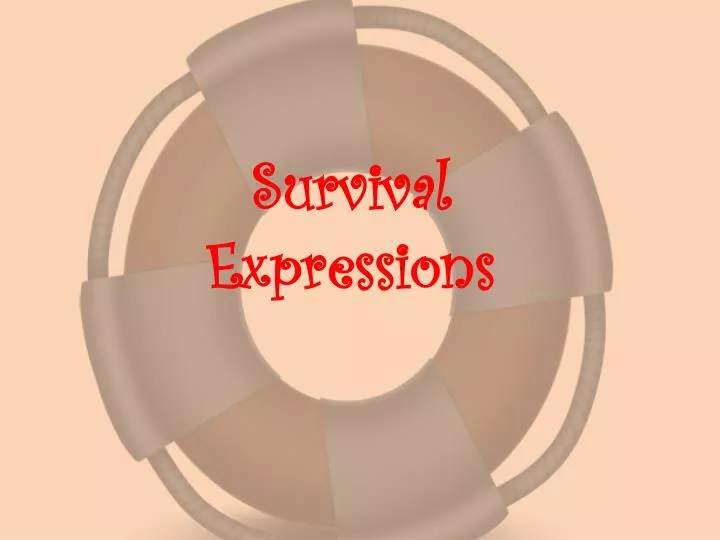 survival expressions