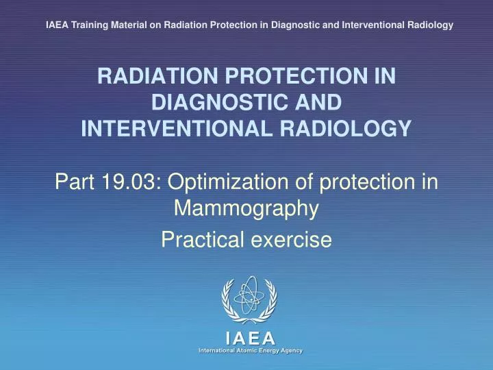 radiation protection in diagnostic and interventional radiology