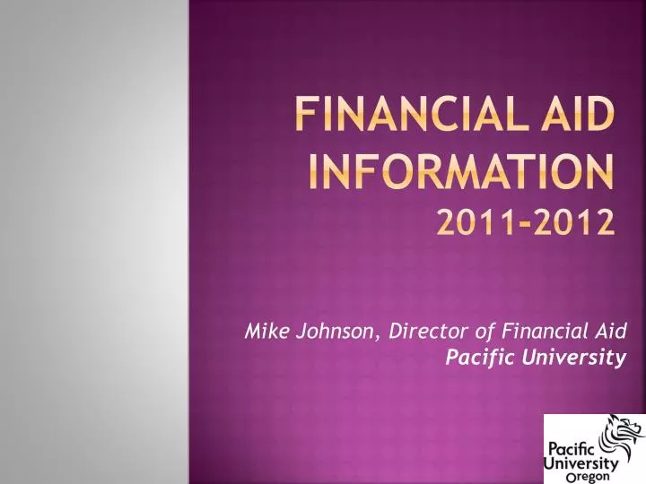 financial aid information 2011 2012