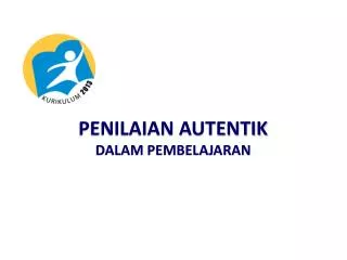 penilaian au tentik dalam pembelajaran