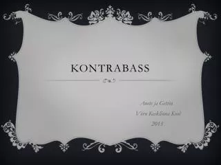 kontrabass