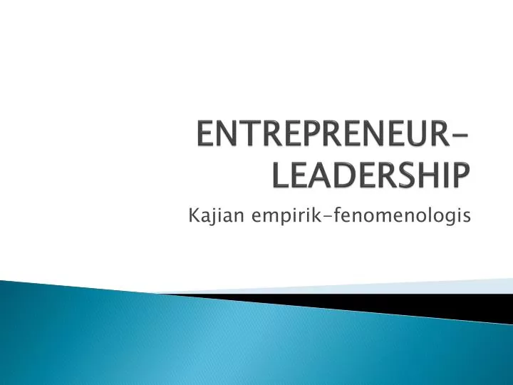 entrepreneur leadership