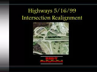 Highways 5/16/99 Intersection Realignment