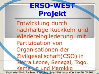 erso west projekt