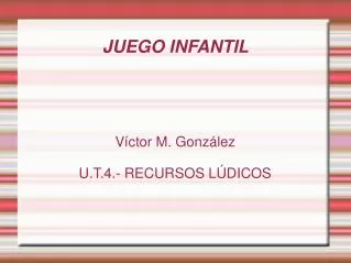 v ctor m gonz lez u t 4 recursos l dicos