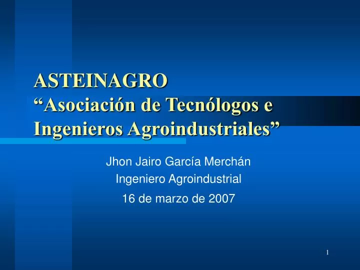 asteinagro asociaci n de tecn logos e ingenieros agroindustriales