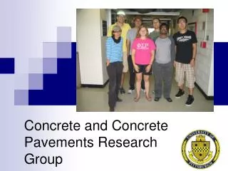 Concrete and Concrete Pavements Research Group