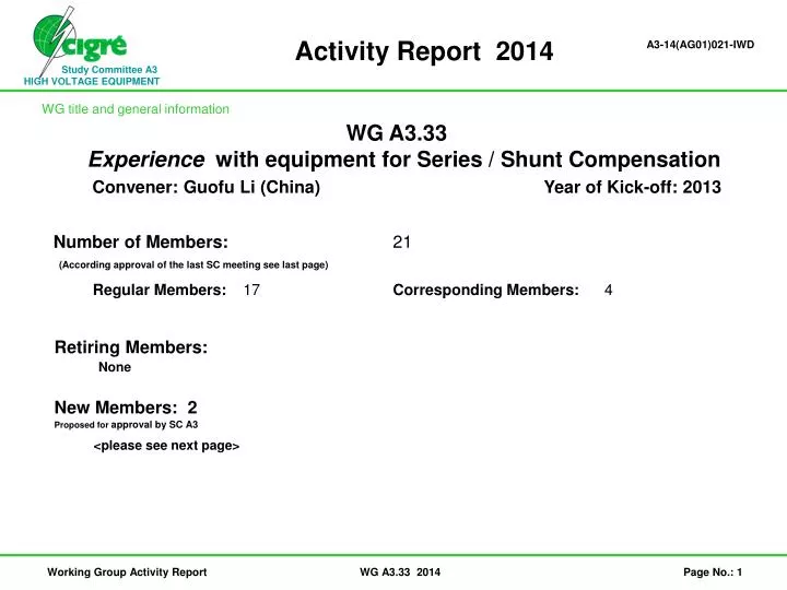 activity report 2014