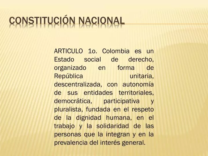 constituci n nacional