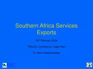 Southern Africa Services Exports