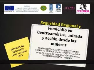 seguridad regional y femicidio en centroam rica mirada y acci n desde las mujeres