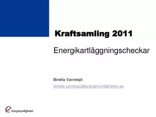 kraftsamling 2011