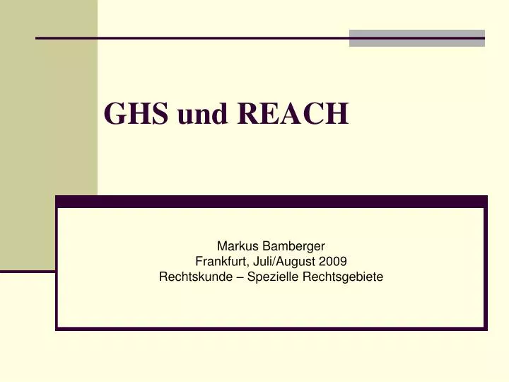 ghs und reach