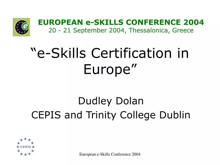 e skills certification in europe