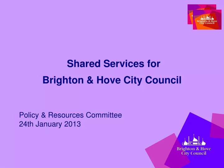 shared services for brighton hove city council
