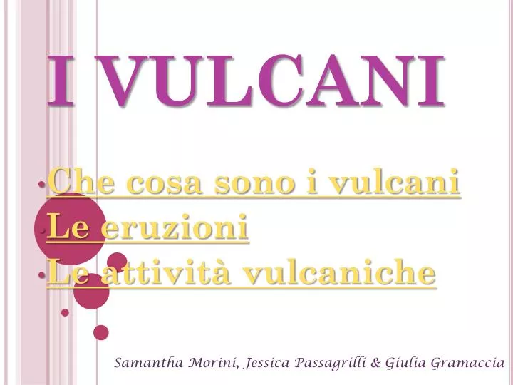 i vulcani