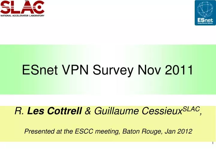 esnet vpn survey nov 2011