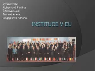 instituce v eu