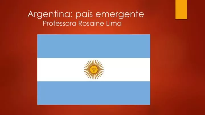 argentina pa s emergente professora rosaine lima