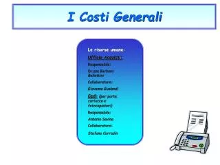 i costi generali