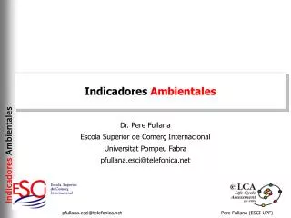 indicadores ambientales