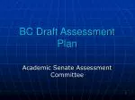 BC Draft Assessment Plan - slide 1