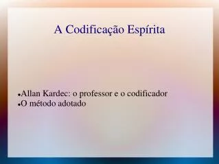 a codifica o esp rita
