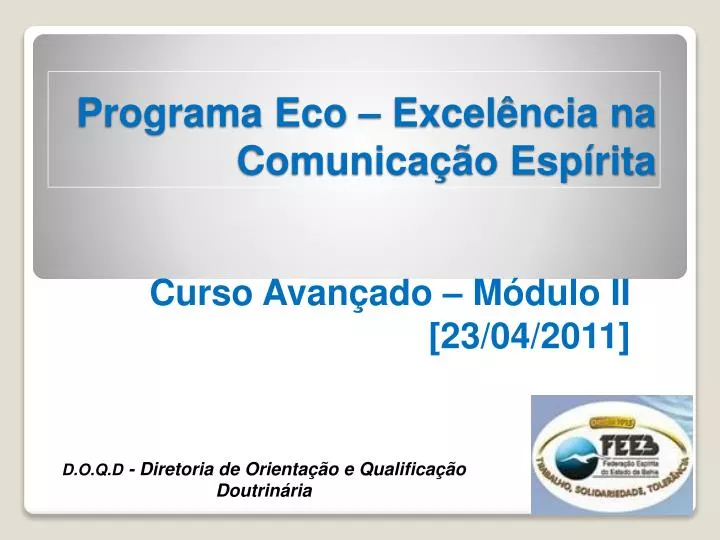 programa eco excel ncia na comunica o esp rita