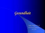 Gesundheit - slide 1