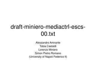 draft-miniero-mediactrl-escs-00.txt