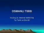 OSMANLI TIBBI - slide 1