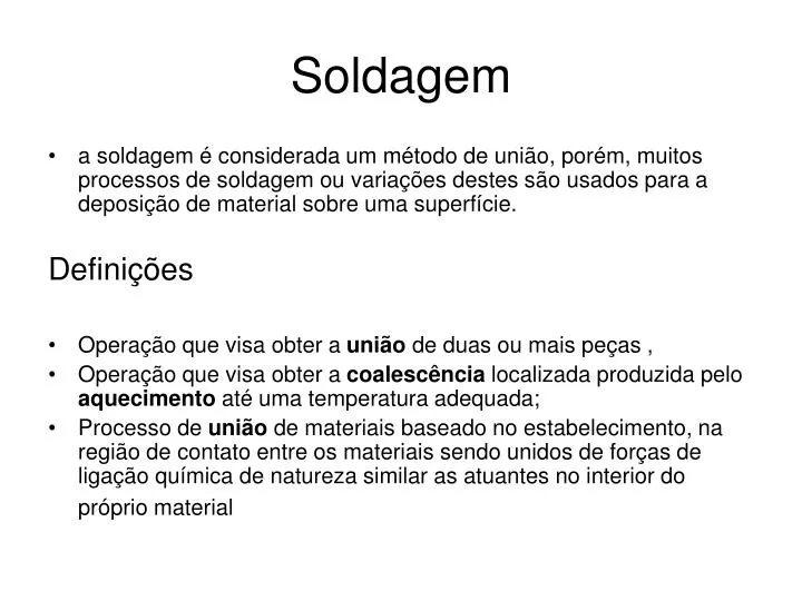 soldagem