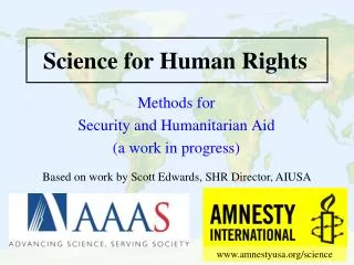 Science for Human Rights
