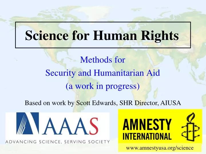 science for human rights