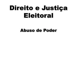 abuso de poder