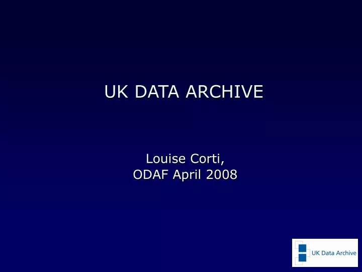 uk data archive