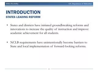 Introduction states leading reform