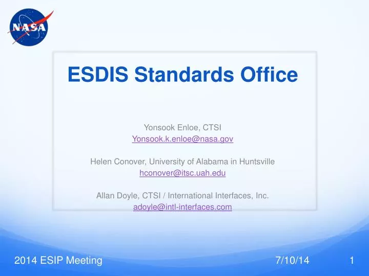 esdis standards office